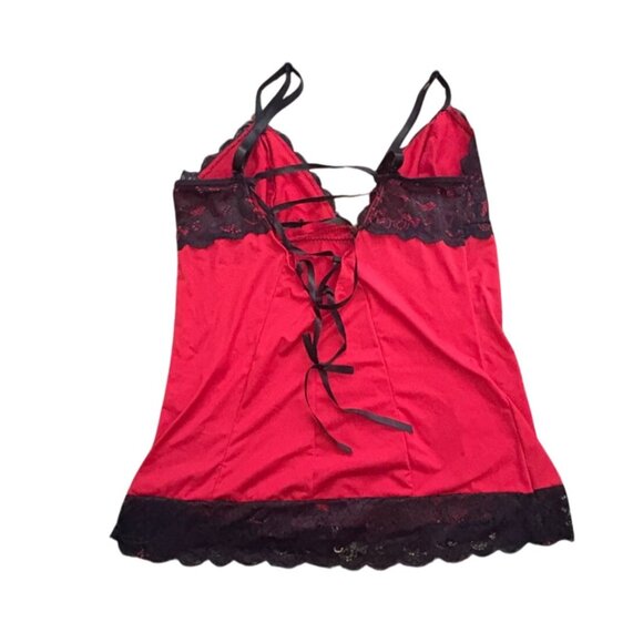 Rene Rofe Womens Sleepwear/Lingerie-Red/Black-Size M/L-GUC - Picture 5 of 7